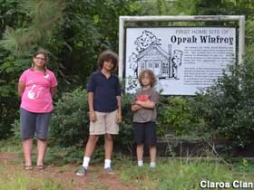 First Home Site of Oprah Winfrey.