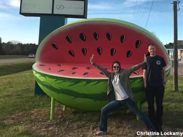 Big watermelon.