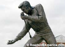 Elvis statue.