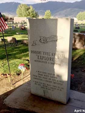 Evel Knievel's Grave.