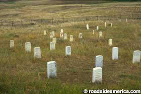 Graves of Custer's soldiers.