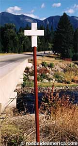 A lone Montana standardized death marker.