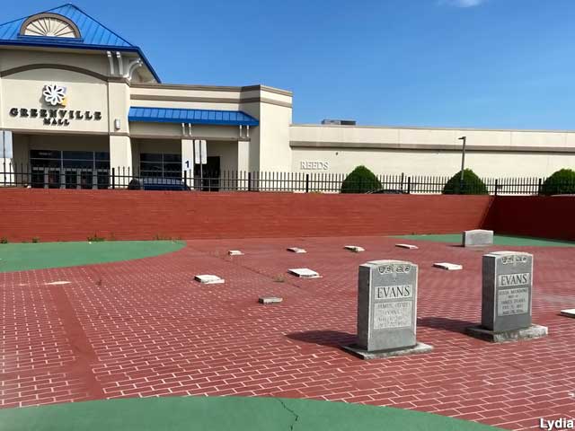 Cemetery at the Mall.