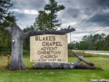 Blake's Chapel sign.