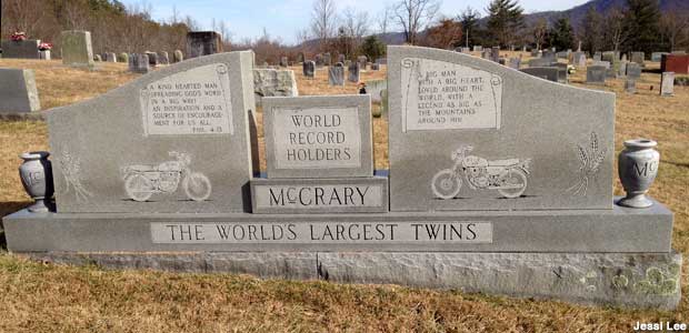 Grave of the McCrary Twins.