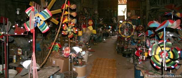In the workshop, Lucama, NC, 2005.