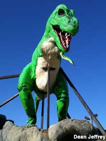 Dinosaur at Jurassic Putt.