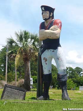 Pirate statue.