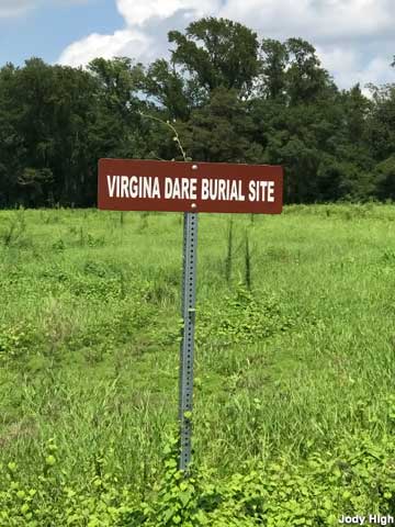 Virginia Dare Burial Site.
