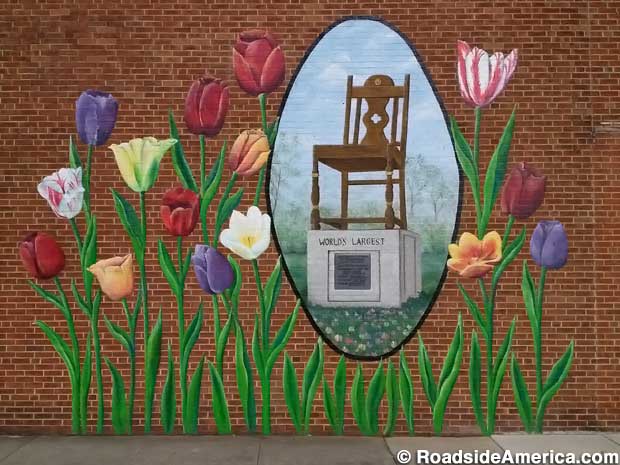 Mural of the World's Largest Chair