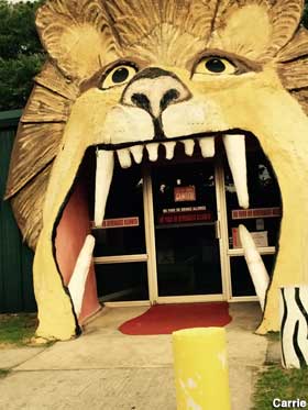 Lion mouth entrance.