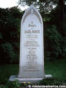 Hazel Miner Monument