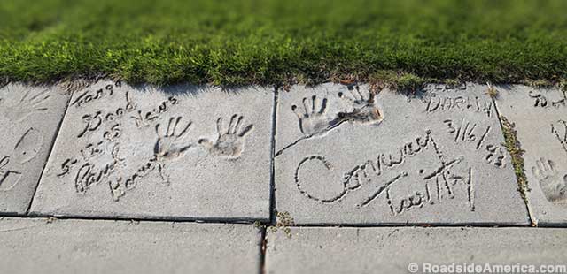 Paul Harvey and Conway Twitty: gone but not forgotten at the Fargo Walk of Fame.