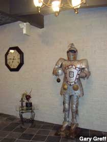 Knight armor in the hallway.