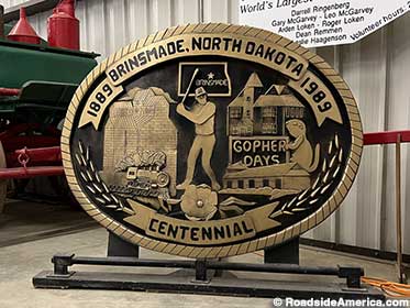 The former World's Largest Belt Buckle was made in Brinsmade.