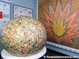 World's Largest Ball of Stamps.