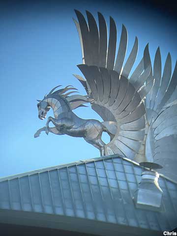 Winged horse Pegasus.