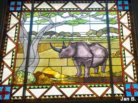 Rhino stained glass.