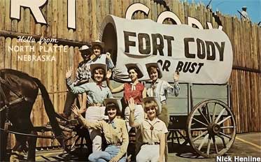 Postcard Cowgirls of Fort Cody.
