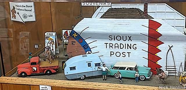 Sioux Trading Post animatronic display.