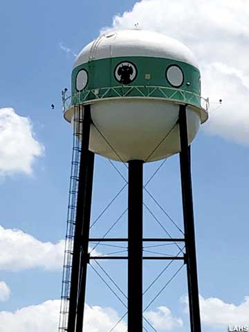 UFO water tower.