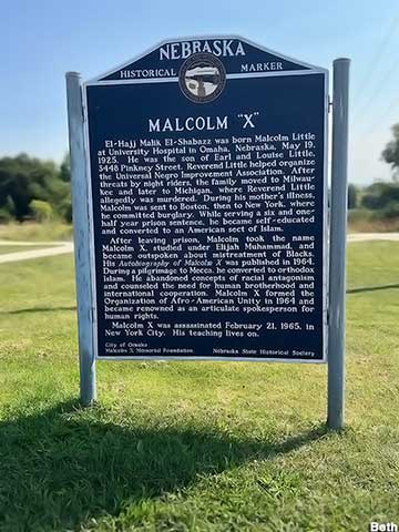 Malcolm X marker.