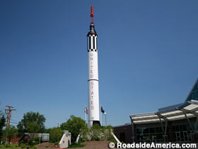 92-Foot-Tall Mercury Redstone Rocket Replica.