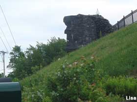 Old Man of the Mountain replica.