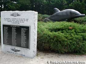 Fallen submariners monument.