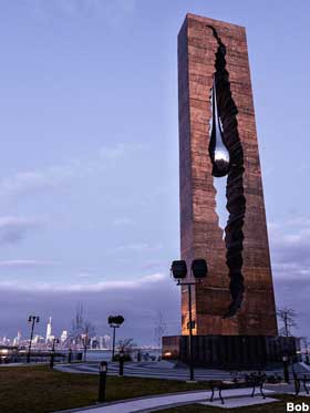 Giant 9/11 Teardrop Memorial.