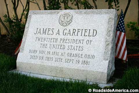 James A.Garfield Died Here Monument.