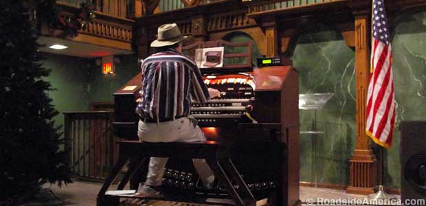 Bruce Williams Zaccagnino in the early days, playing his organ.