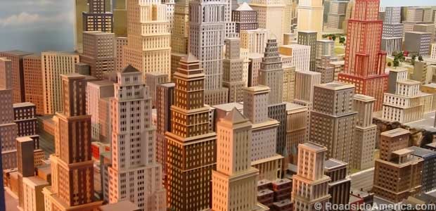 Model of a city.