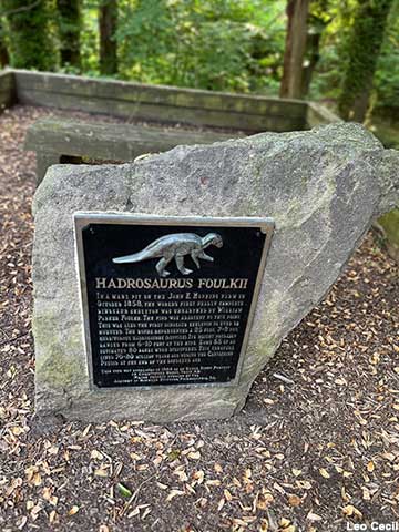 Hadrosauus discovery site plaque.