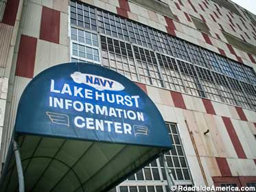 Navy Lakehurst Information Center entrance.