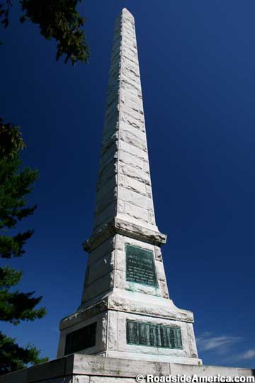 Mass grave obelisk.