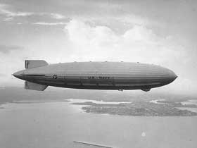 Airship USS Akron in happier times.