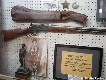 Billy the Kid display.