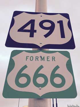 Former 666 sign.