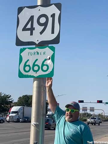 Former 666 sign, 2020.