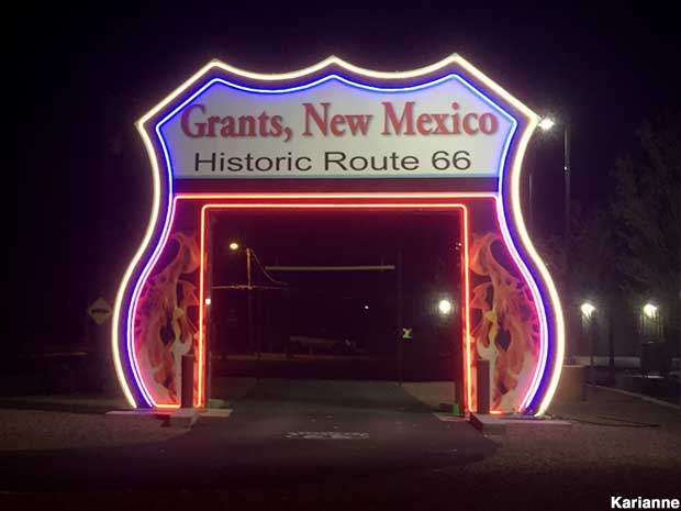 Route 66 Neon Drive-Thru Sign.