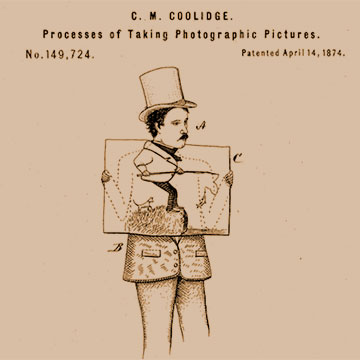 In 1874 Cassius Coolidge patented the cartoon photo-op.