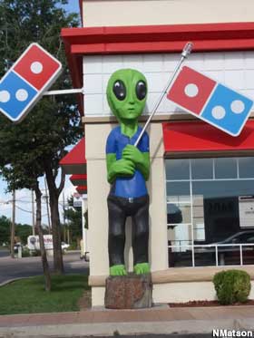 Domino's Pizza alien.