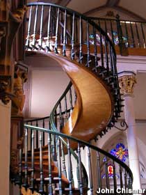 Chapel staircase.