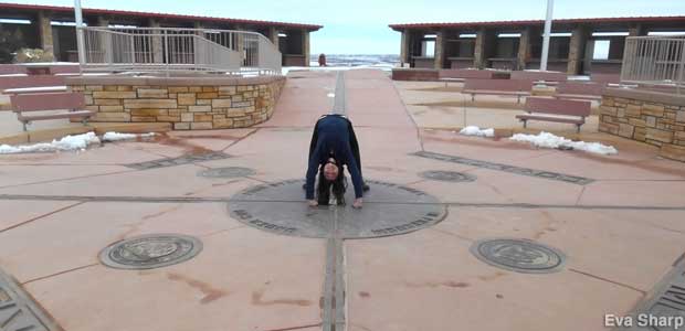 Backbend in four states.