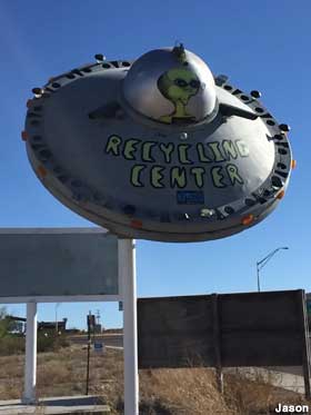 Recycling Center Saucer.