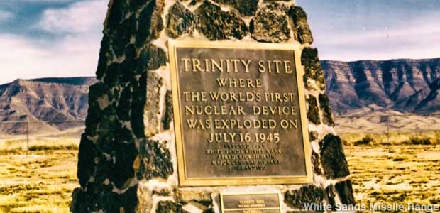 Trinity Site monument.