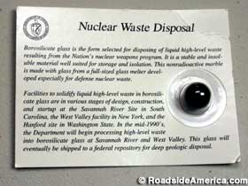 Nuclear Waste Disposal - sample glass pellet.