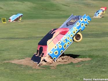 Hit a golf ball 125 yards and you could dent this 1962 Cadillac.