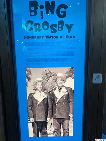 Bing Crosby, Honorary Mayor of Elko.